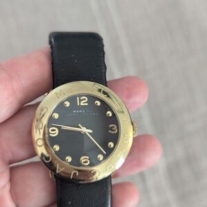 Marc by Marc Jacobs Black and Gold Watch